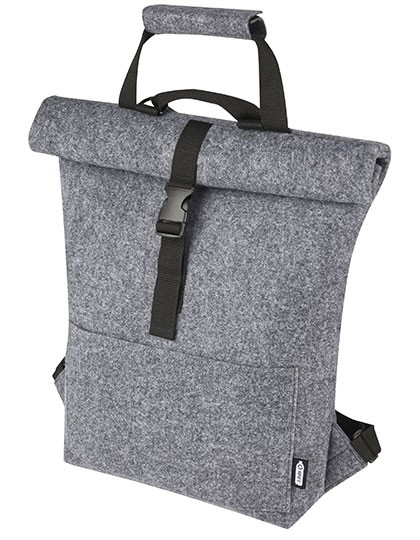 NT0663 L-merch Felt Roll-Top Bike Backpack