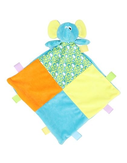 Baby Multi Coloured Comforter with Rattle