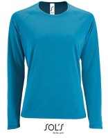 Women`s Long-Sleeve Sports T-Shirt Sporty