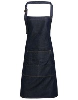 Jeans Stitch Denim Bib Apron