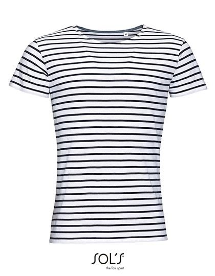 Men`s Round Neck Striped T-Shirt Miles