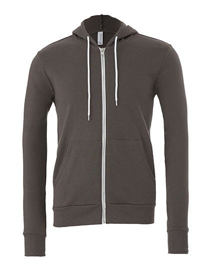 Unisex Zip-Up Poly-Cotton Fleece Hoodie