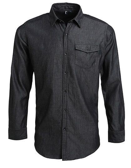 Men`s Jeans Stitch Denim Shirt