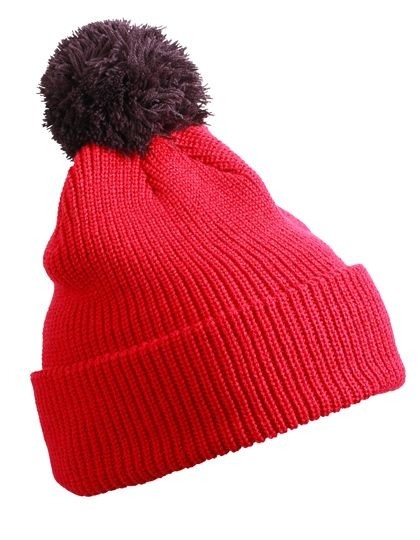 Pompon Hat with Brim