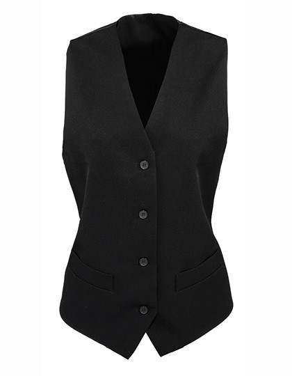 Ladies` Lined Polyester Waistcoat