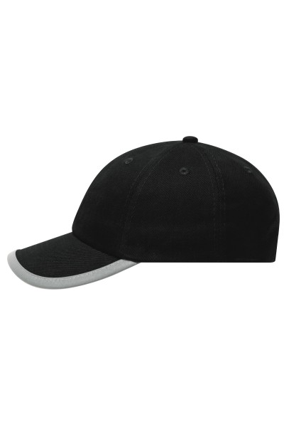 MB6193 Originelles 6 Panel Cap mit reflektierender Schildeinfassung ( ohne Schutzfunktion/keine PSA