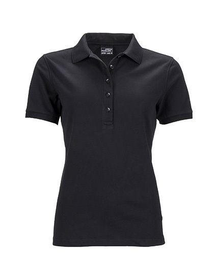 Ladies` Elastic Polo Piqué