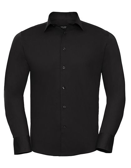 Men`s Long Sleeve Fitted Stretch Shirt