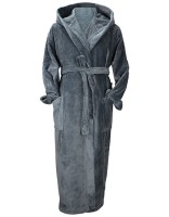 AR029 DeLuxe Velour Bathrobe With Hood