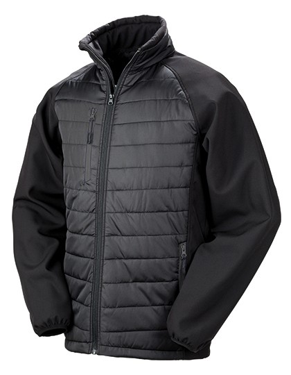 Black Compass Padded Soft Shell Jacket