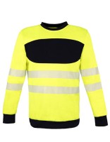 KX1001 EOS Hi-Vis Workwear Sweatshirt With Printing Area