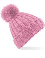 Verbier Faux Fur Pop Pom Chunky Beanie