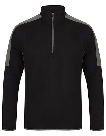 Adults` 1/4 Zip Midlayer with Contrast Panelling