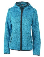 Ladies` Knitted Fleece Hoody