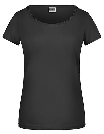 JN8001 T-Shirt mit trendigem Rollsaum