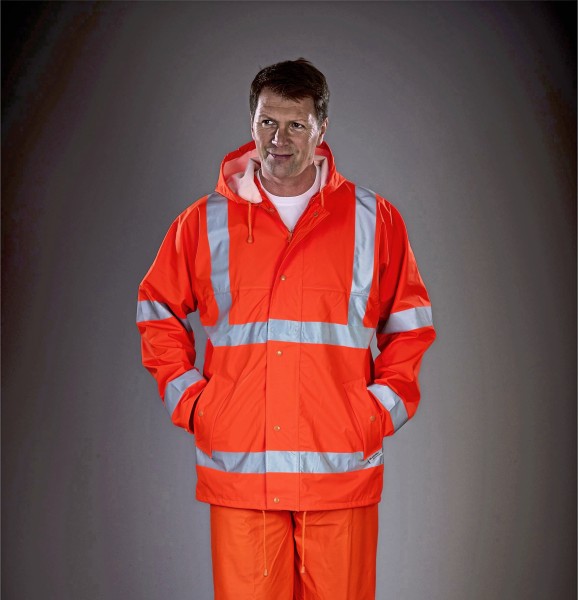 Hi-Vis Soft Flex Breathable Rain Jacket