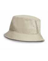 Deluxe Washed Cotton Bucket Hat with Side Mesh Panels