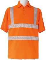 Hi-Viz Broken Reflective Polo Shirt EN ISO 20471