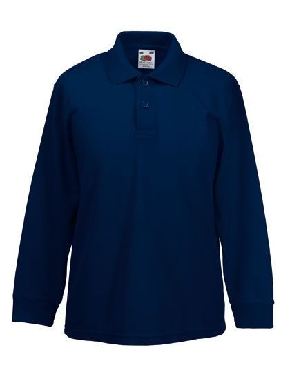 Kids Long Sleeve 65/35 Polo